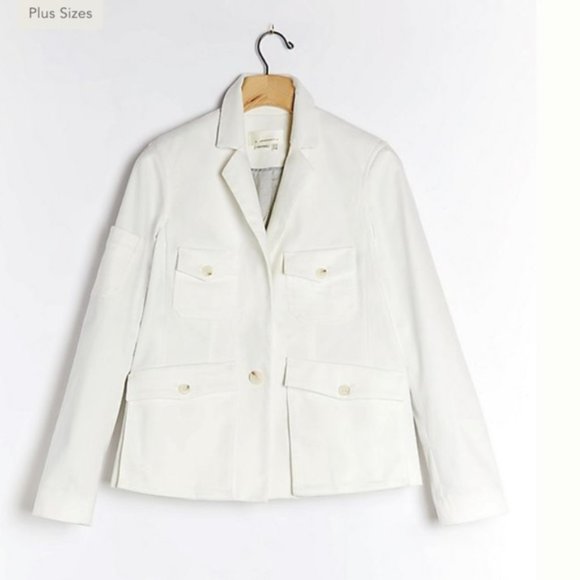 Anthropologie Jackets & Blazers - ANTHROPOLOGIE Neve Utility Jacket Off White NWT 12